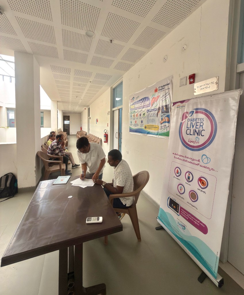 Registration desk during the FREE FibroScan Camp