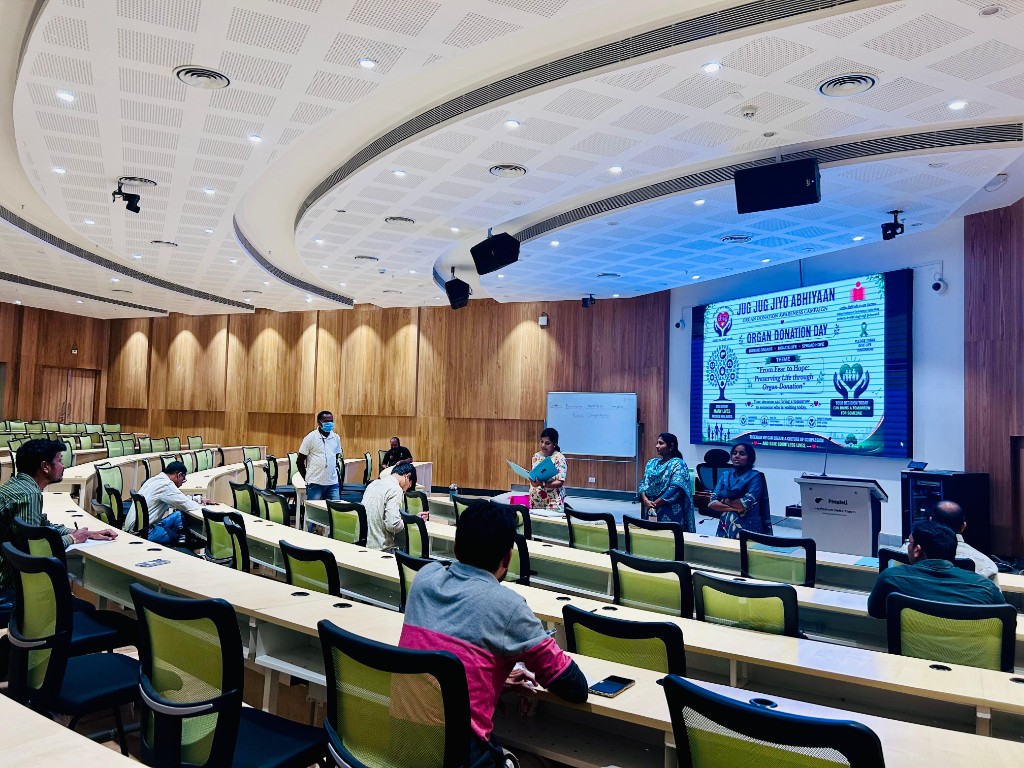 Organ donation awareness session in the lecture hall
