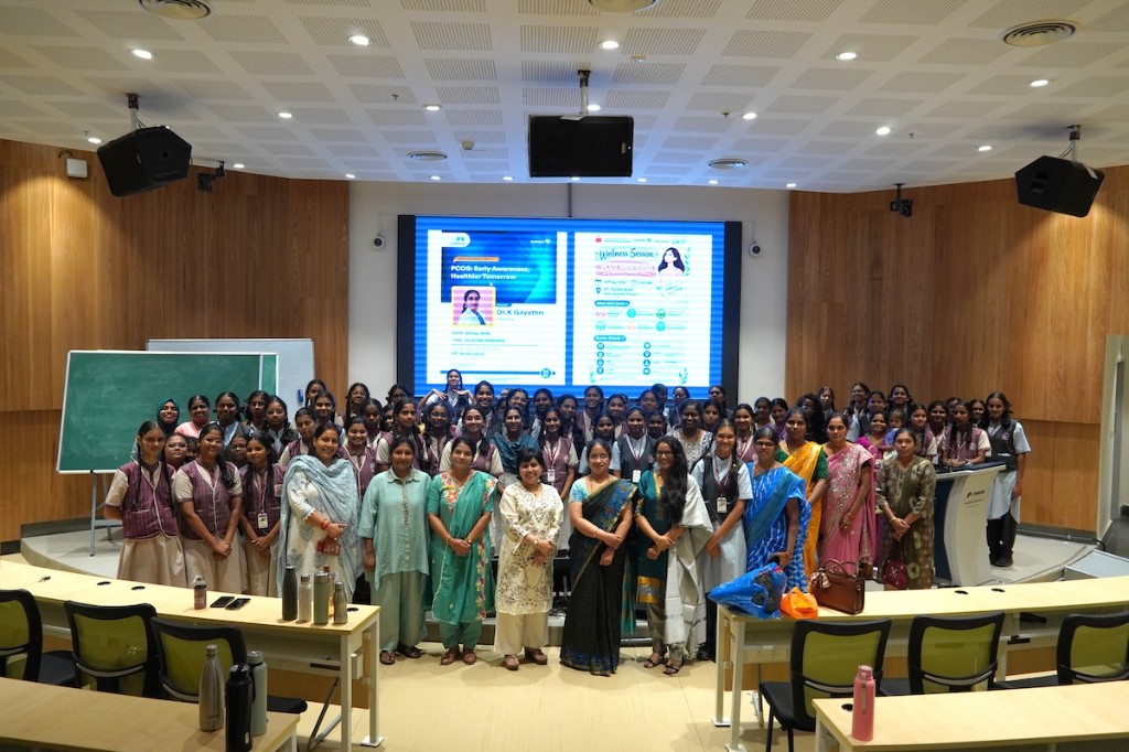 The session underway in the IIT Hyderabad lecture hall