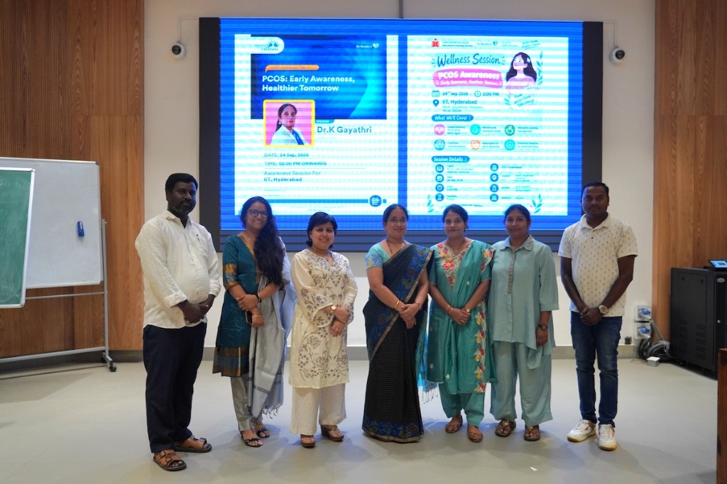 Hospital team with the speaker after the session
