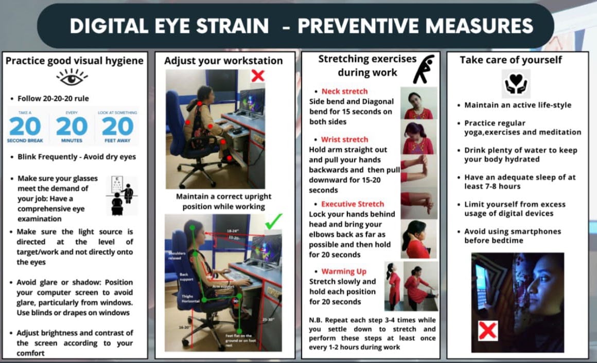 Digital Eye Strain - Preventive Measures