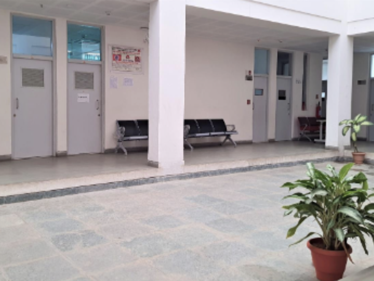 Speciality clinic and patient waiting area on ground floor